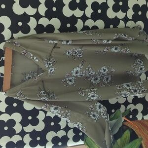 Sheer Floral Maurices Blouse